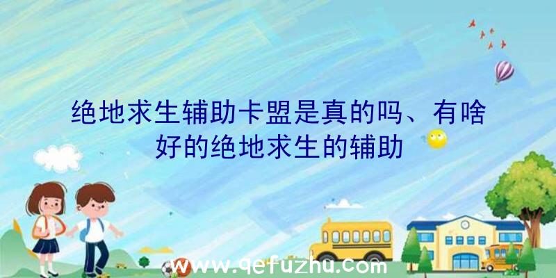 绝地求生辅助卡盟是真的吗、有啥好的绝地求生的辅助