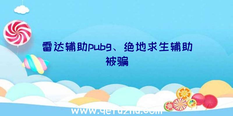 雷达辅助pubg、绝地求生辅助被骗